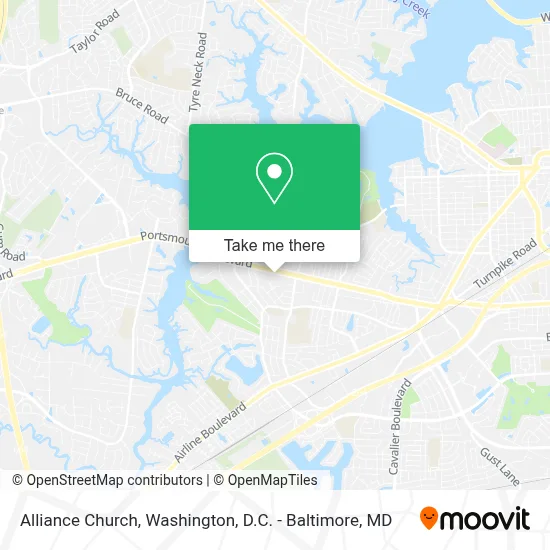 Alliance Church map