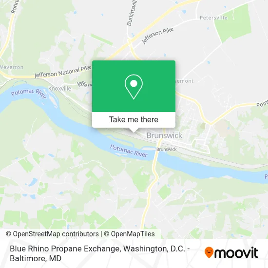 Blue Rhino Propane Exchange map