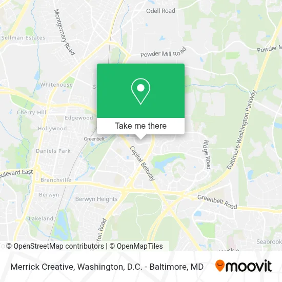 Merrick Creative map