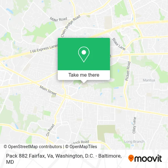 Pack 882 Fairfax, Va map