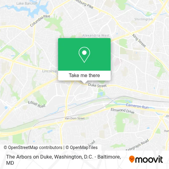 The Arbors on Duke map