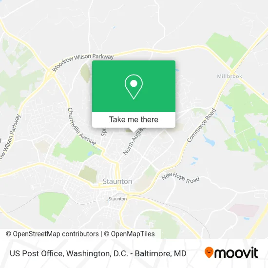 Us Post Office map