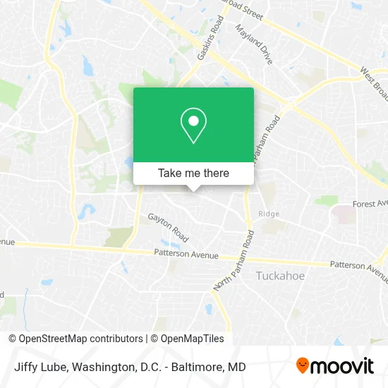 Jiffy Lube map