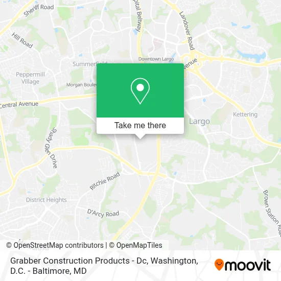 Grabber Construction Products - Dc map