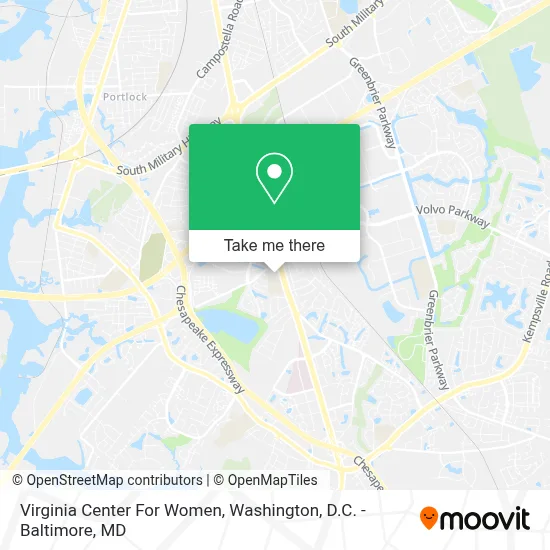 Virginia Center For Women map