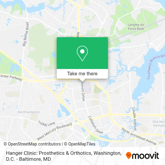 Hanger Clinic: Prosthetics & Orthotics map