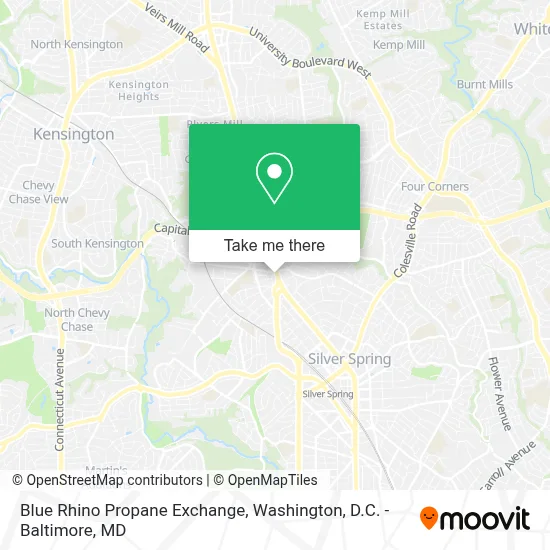Blue Rhino Propane Exchange map