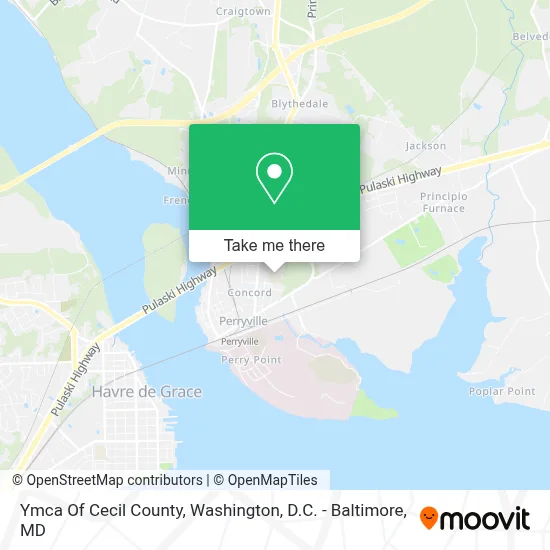 Ymca Of Cecil County map