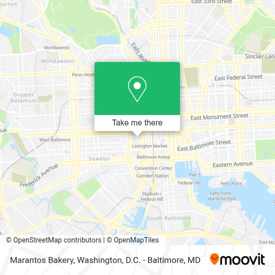 Marantos Bakery map