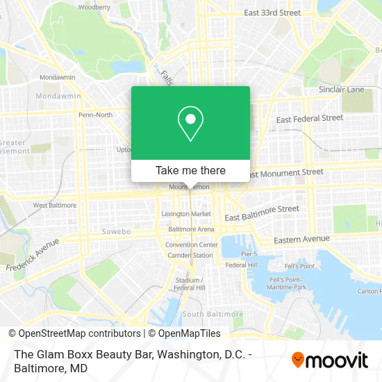 The Glam Boxx Beauty Bar map