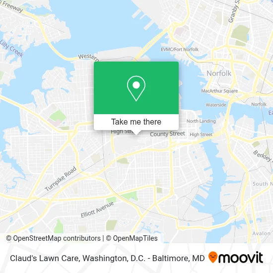 Claud's Lawn Care map