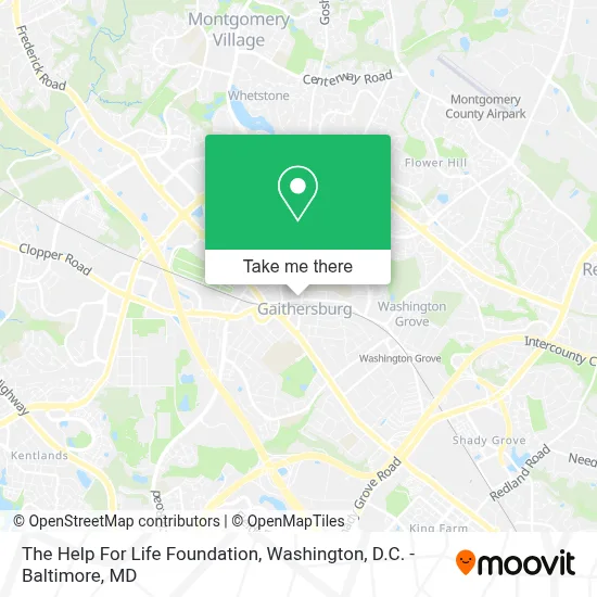 The Help For Life Foundation map