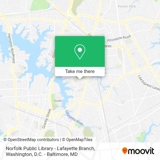 Norfolk Public Library - Lafayette Branch map