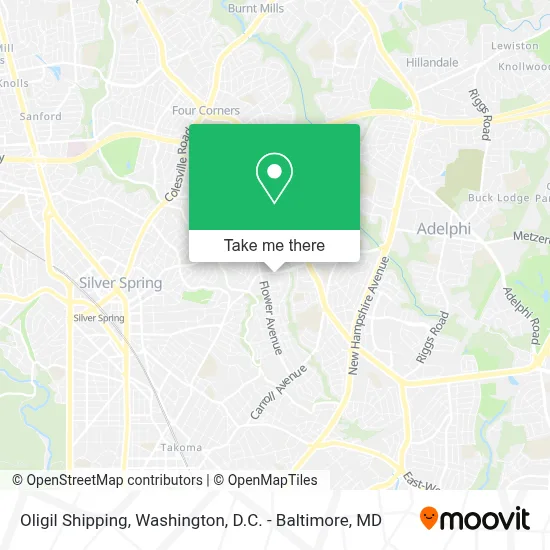 Oligil Shipping map
