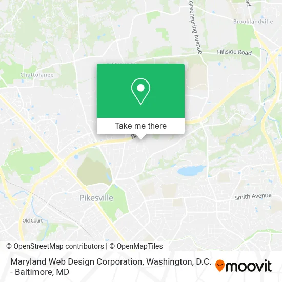 Maryland Web Design Corporation map