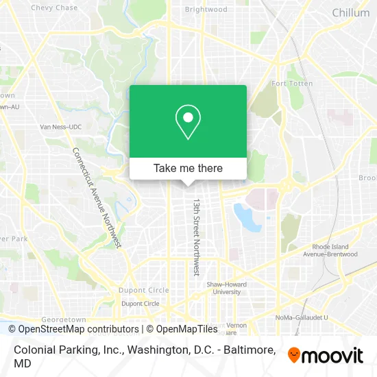 Colonial Parking, Inc. map