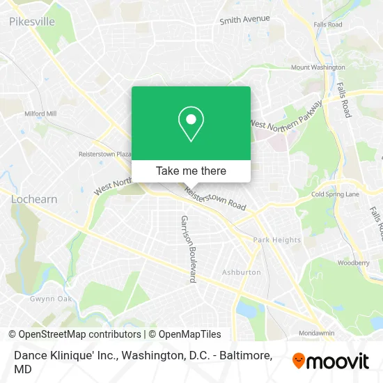 Dance Klinique' Inc. map