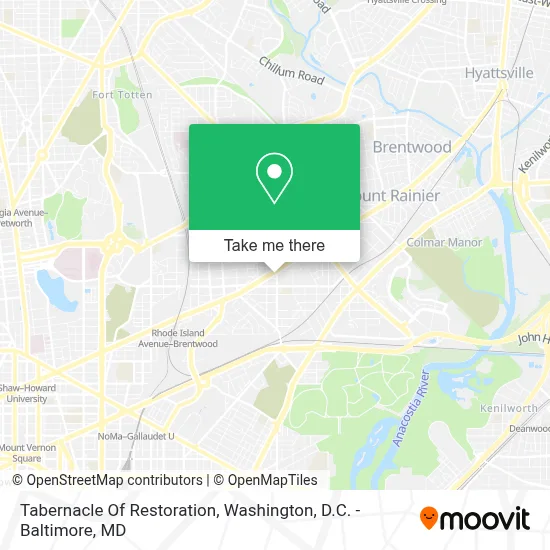 Tabernacle Of Restoration map