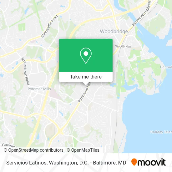 Servicios Latinos map