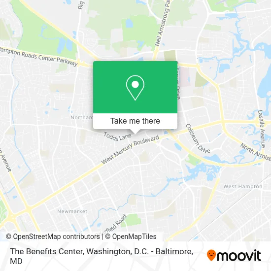 The Benefits Center map