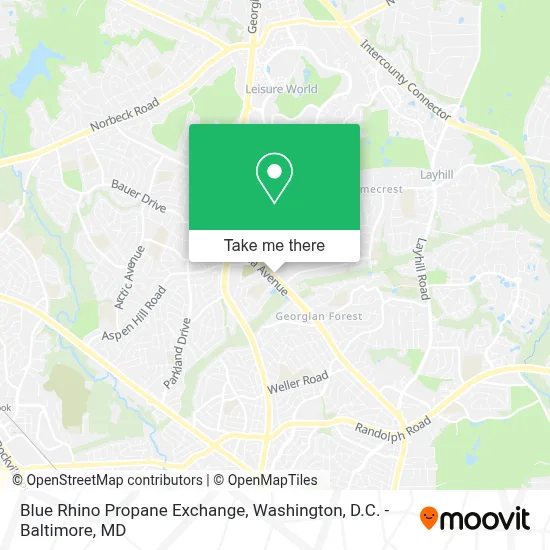 Blue Rhino Propane Exchange map