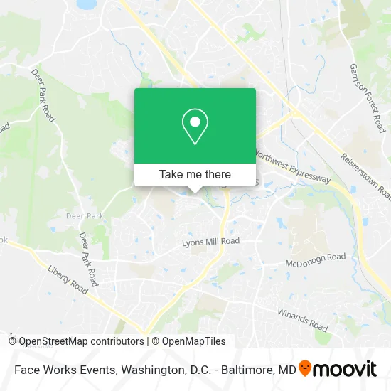 Face Works Events map