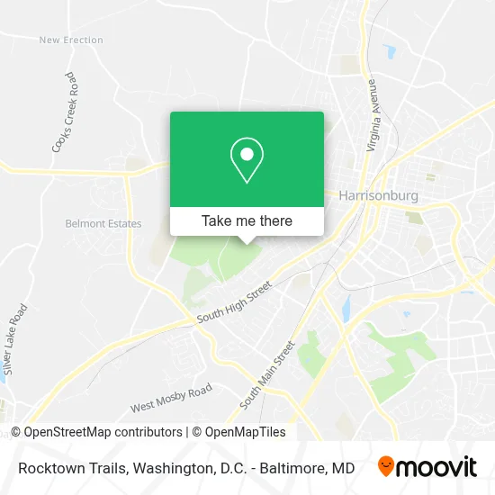 Rocktown Trails map