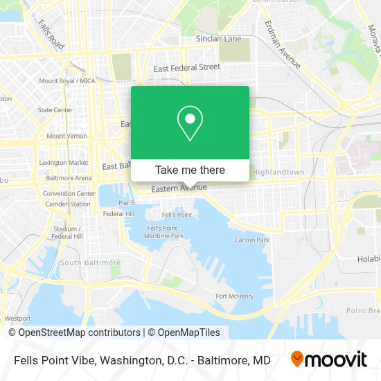 Fells Point Vibe map
