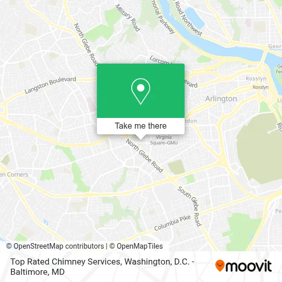 Top Rated Chimney Services map