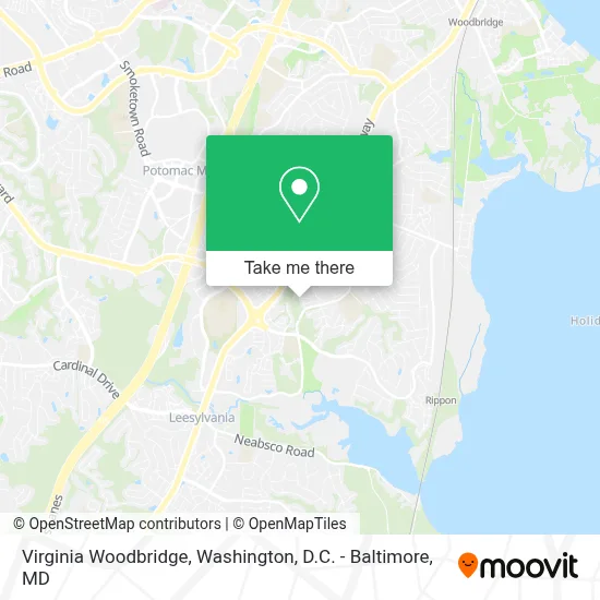 Virginia Woodbridge map