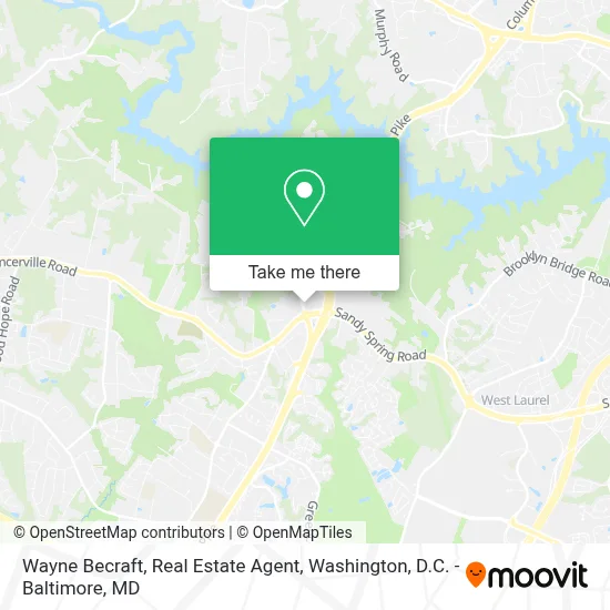 Wayne Becraft, Real Estate Agent map