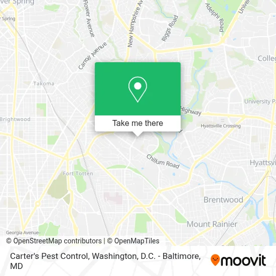 Carter's Pest Control map