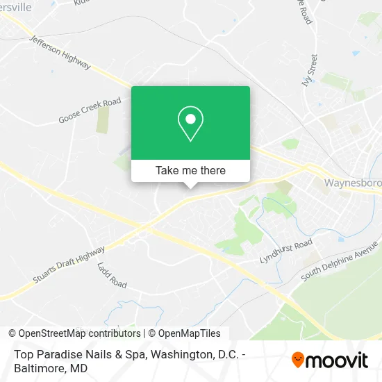 Top Paradise Nails & Spa map
