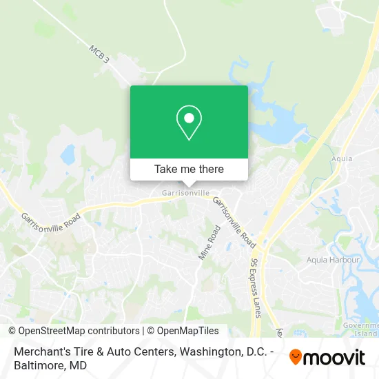 Merchant's Tire & Auto Centers map