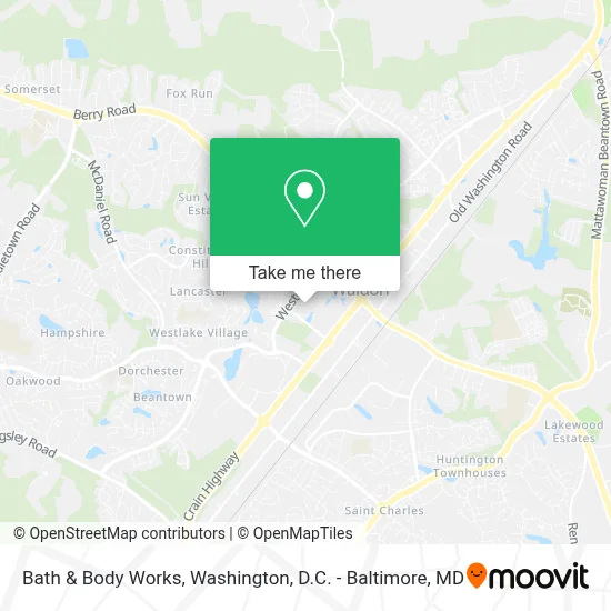 Bath & Body Works map
