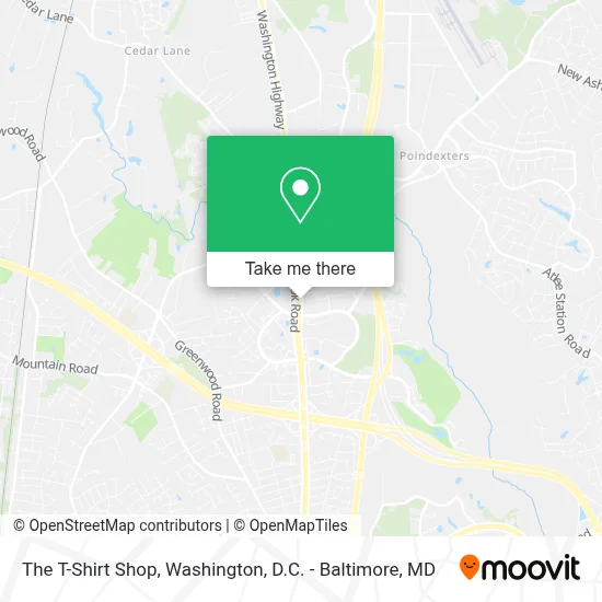 The T-Shirt Shop map