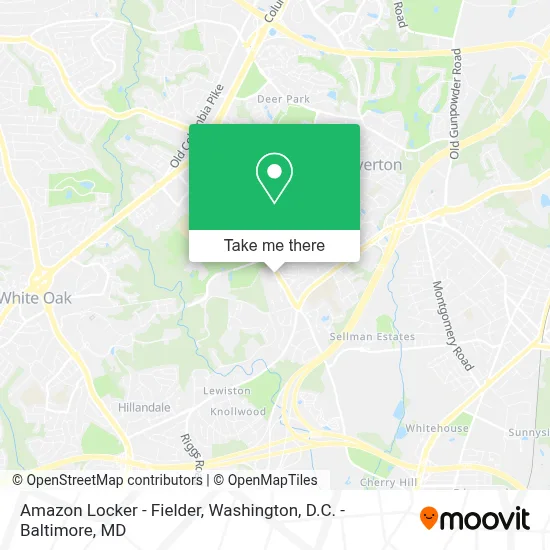Amazon Locker - Fielder map