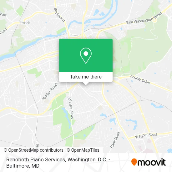 Rehoboth Piano Services map