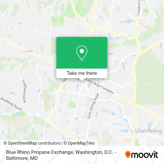 Blue Rhino Propane Exchange map
