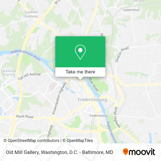 Old Mill Gallery map