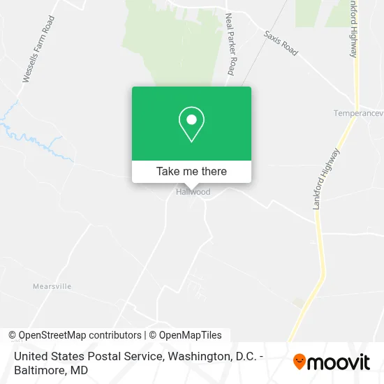 United States Postal Service map