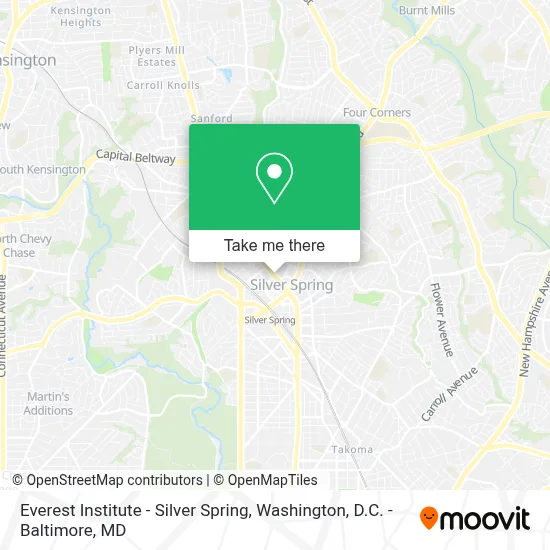 Everest Institute - Silver Spring map