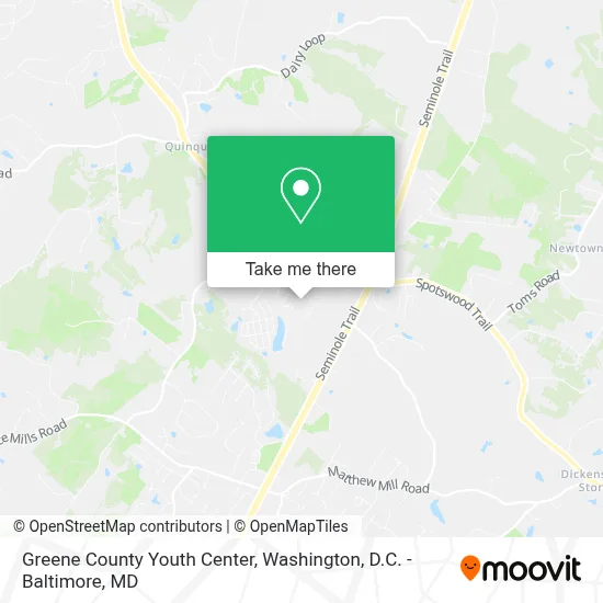 Greene County Youth Center map