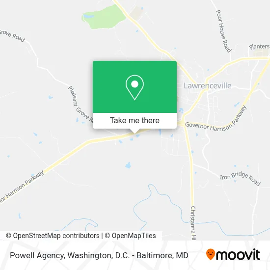 Powell Agency map