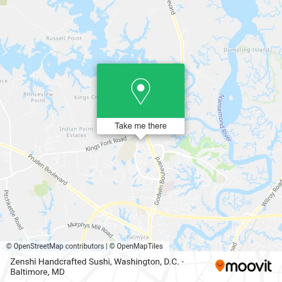 Zenshi Handcrafted Sushi map