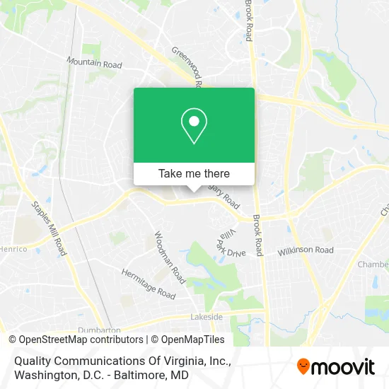 Quality Communications Of Virginia, Inc. map