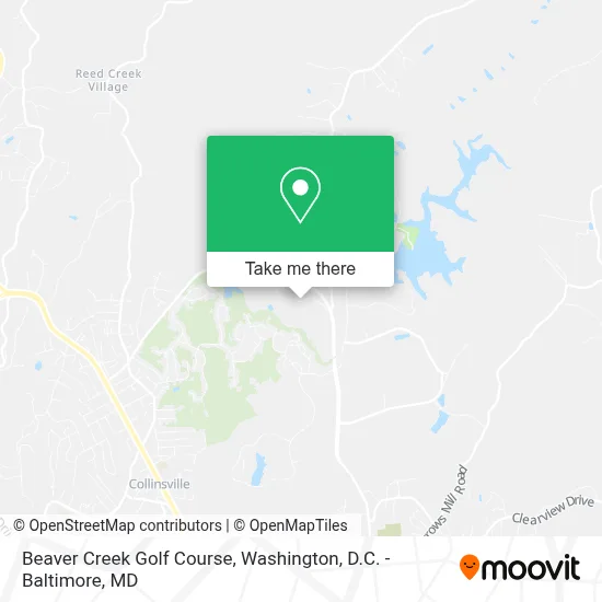 Beaver Creek Golf Course map