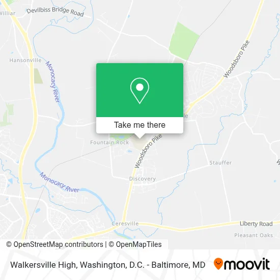 Walkersville High map