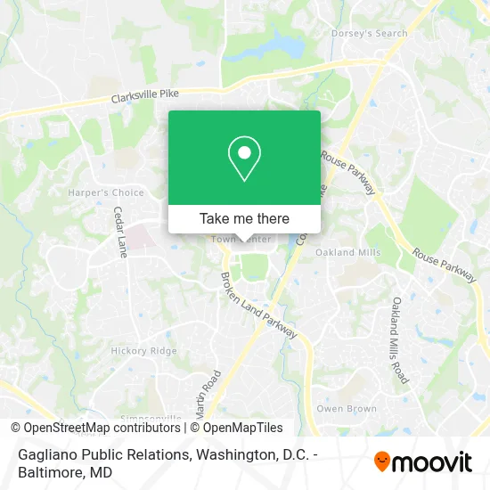 Gagliano Public Relations map