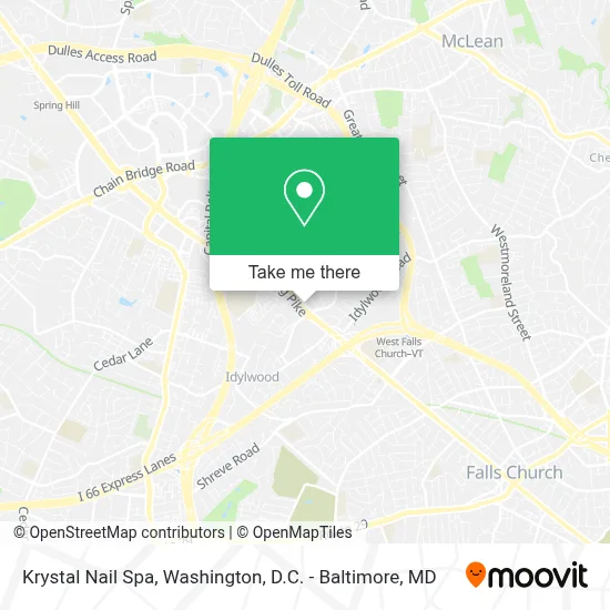 Krystal Nail Spa map